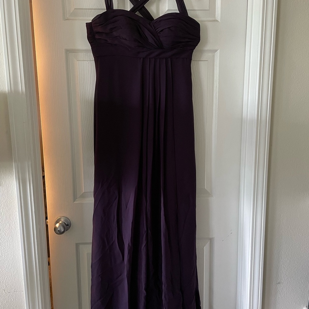 Elegant Purple Women's Bridesmaid Dress